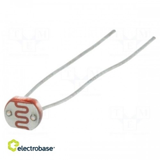 Изображение Fotorezistors | 100mW | 8÷20k9 | 540 nm | THT | 150VDC | Ø LED: 5 mm