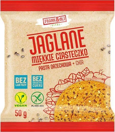 Изображение Frank&Oli Ciasteczko pasta orzechowa + Chia bez dodatku cukru 50 g