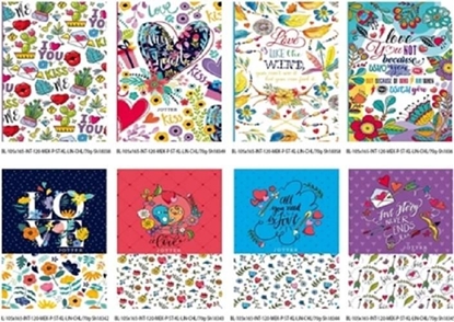 Attēls no Fresh Notatnik ozdobny 105x165/120K kratka/linia/gadki