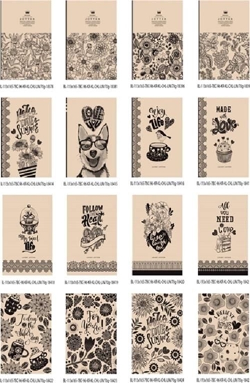 Picture of Fresh Notatnik ozdobny 113x165/96K krat/gad/linia FRESH