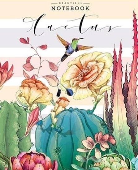 Изображение Fresh Notatnik ozdobny 64 strony kratka Kaktus i koliber