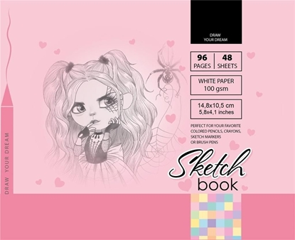 Attēls no Fresh Szkicownik 10.5x14.8cm 96k róowy