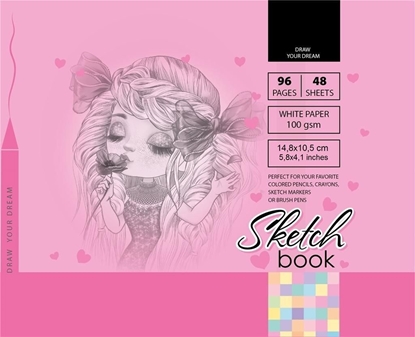 Attēls no Fresh Szkicownik 10.5x14.8cm 96k róowy