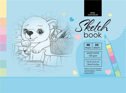 Attēls no Fresh Szkicownik 12.4x19.7cm 48k niebieski