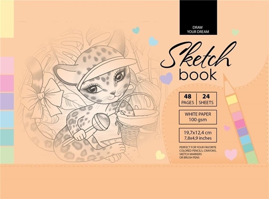 Picture of Fresh Szkicownik 12.4x19.7cm 48k pomaraczowy