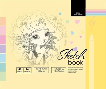 Attēls no Fresh Szkicownik 14.5x19.7cm 48k óty