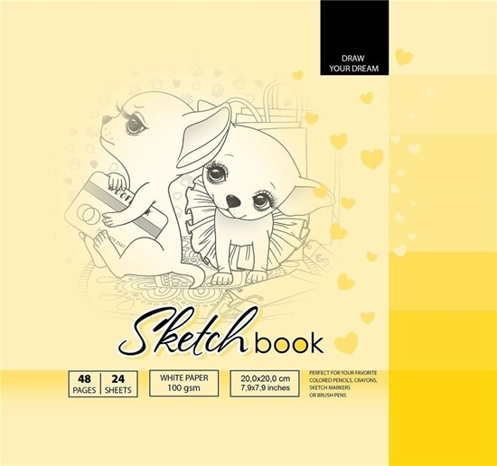 Picture of Fresh Szkicownik 20x20cm 48k óty