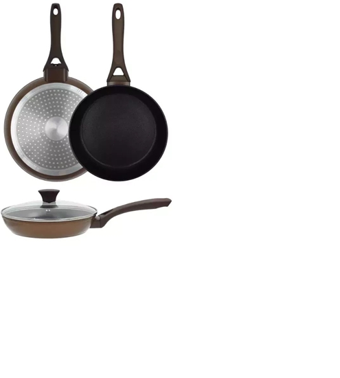 Picture of Frying pan Natura with glass lid O28cm induction brown 4744561011896