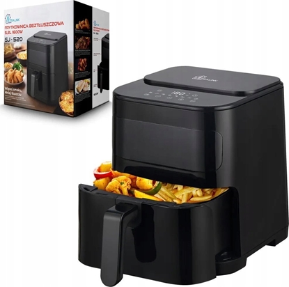 Picture of Frytkownica beztuszczowa ExtraLink Extralink HOME AIR FRYER 5.2L EU SJ-520 frytkownica Jednoosobowy 5,2 l Frytkownica na gorce powietrze Czarny