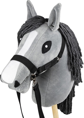 Attēls no Froster Hobby Horse Skippi - ko na kiju - Szary A4  - prezent dla dziecka