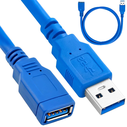 Изображение Fusion USB 3.0 pagarinājuma kabelis 1,5 m zils