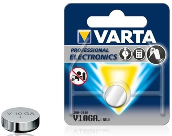 Picture of G10 baterijas Varta Alkaline LR54/189/4274 iepakojumā 1 gb.