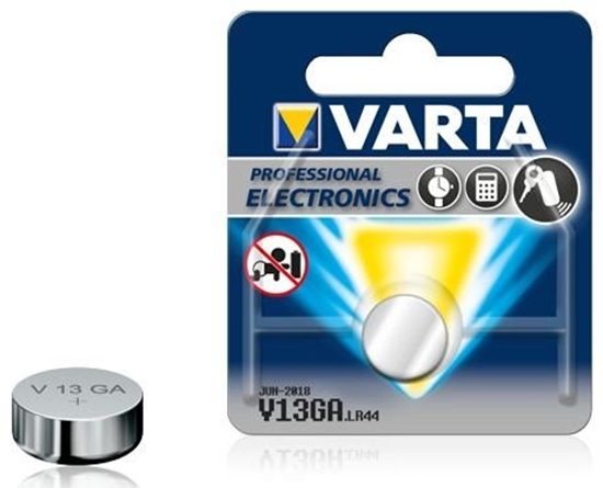 Picture of G13 baterijas Varta Alkaline LR44/A76/4276 iepakojumā 1 gb.