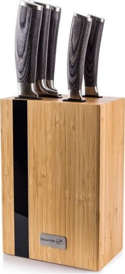 Picture of G21 G21 zestaw noy Gourmet Rustic, 5 szt + blok bambusowy