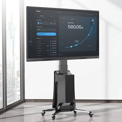 Attēls no G85B - Profesjonalny elektryczny mobilny stojak TV wózek do telewizorów LCD LED 55"-80"