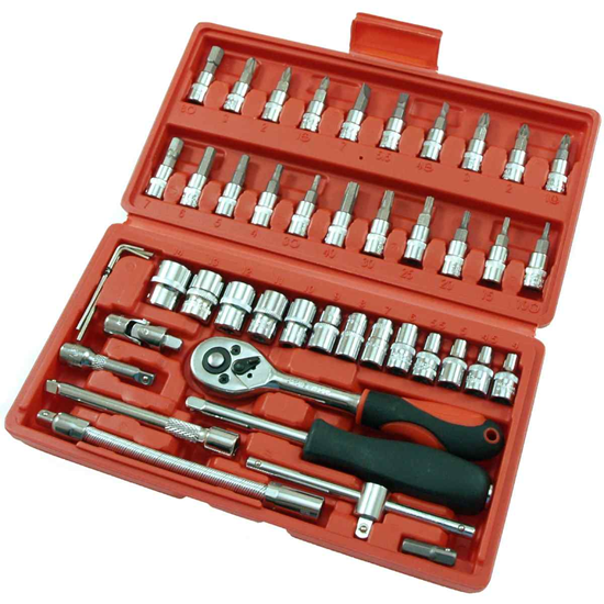 Изображение Gala atslēgu kompl.koferī 1|4 4-14mm 46gb