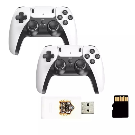 Picture of GameBox HY00 64bit Retro 20K Game 4K Hdmi stick console / Android Box x2 wireless controllers White