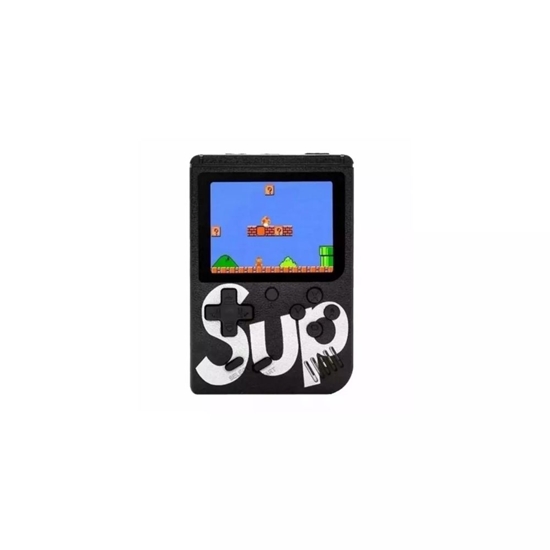 Picture of GameBox R1 8bit Portable Retro Game console with 400 games 3'' LCD with TV RCA cable Black