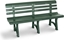 Изображение Garden bench Olimpia 150x53x77cm green 8003723500897