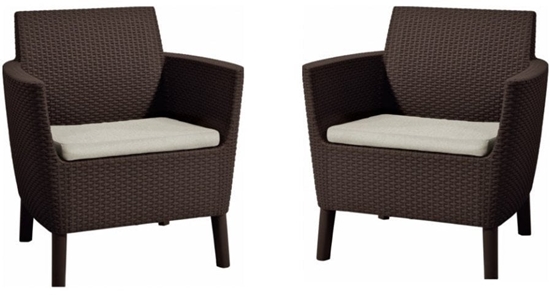 Picture of Garden chairs 2 pcs. Salemo Duo bruni 8711245158686