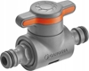 Picture of Gardena Gardena Coupling with Flow-Control Valve, valve, Drip irrigation system, Plastic, Grey, Orange, Male/Male, 1 pc(s)