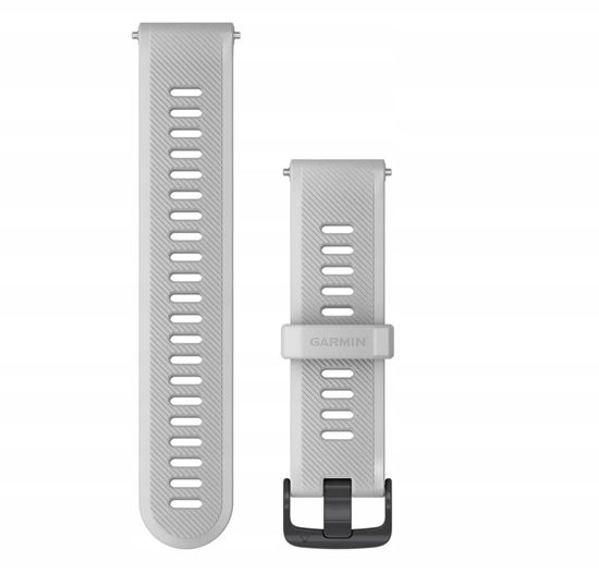Изображение Garmin Pasek gumowy na nadgarstek - seria Forerunner 745 (mleczny kwarc / czarna sprzczka) (010-11251-9E)