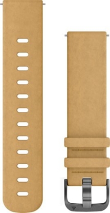 Изображение Garmin Pasek skórzany na nadgarstek Quick Release 20 (jasno-brzowy / popielaty) (010-12691-04)