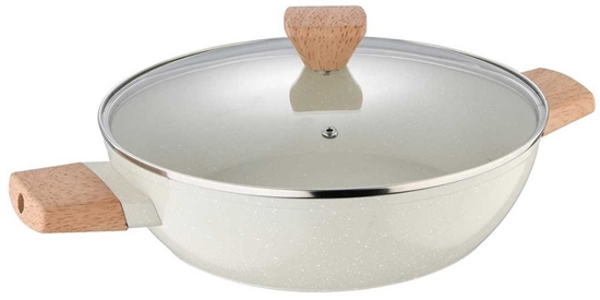 Picture of Garnek Marmurkowy Paski 28cm Z Pokryw Bergner Bg-34747 Naturally