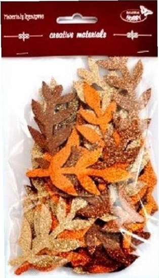 Picture of Gazki brokatowe tonacja brzowa 36szt