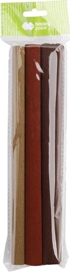 Изображение GDD Bibua marszczona 25x200cm brzowy mix 3szt