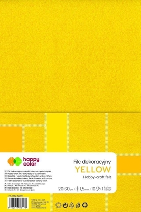 Attēls no GDD Filc dekoracyjny óty 10szt HAPPY COLOR