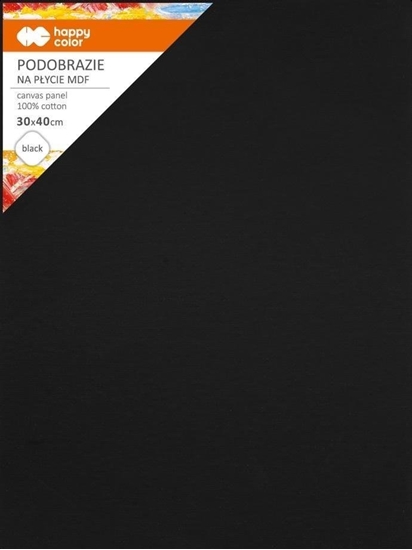 Picture of GDD Podobrazie baweniane 30x40cm czarne HAPPY COLOR