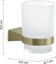 Изображение Gedy TONALE TOOTHBRUSH HOLDER MATT GOLD