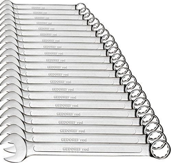 Picture of Gedore Zestaw kluczy oczkowych paskich 21-czciowy RED