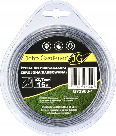 Picture of Geko yka do podkaszarki zbrojona(karbowana) 2,7mmx15m (10/80)