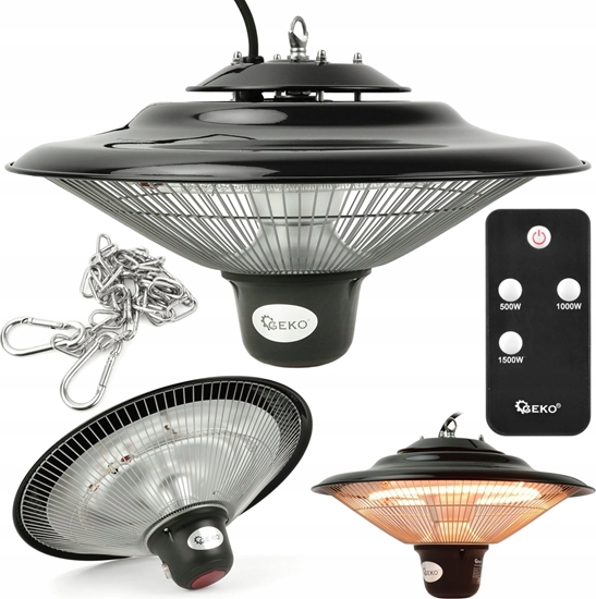 Picture of Geko Lampa  promiennik na podczerwie z pilotem 1500W (1)