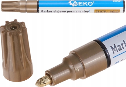 Picture of Geko Marker olejowy permanentny zoty  kartonik wystawowy (24/480)