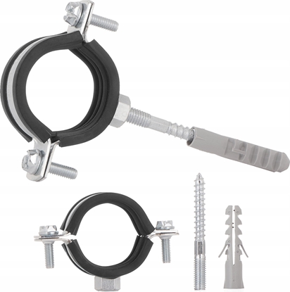 Picture of Geko Obejma metalowa z gum do rur 5/4" 38-43mm (100)