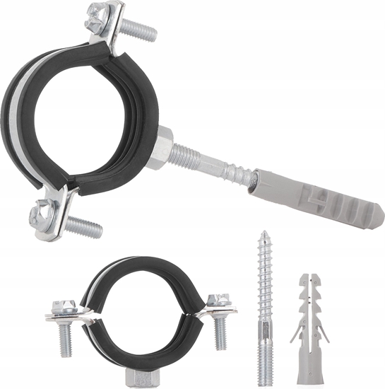 Picture of Geko Obejma metalowa z gum do rur 5/4" 38-43mm (100)