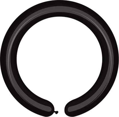 Изображение Gemar Balony do modelowania Czarne, D4, D. 140 cm, r. 5 cm, 100 szt.