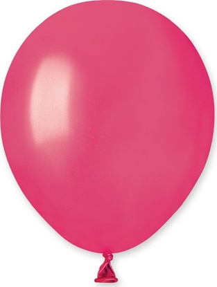 Attēls no Gemar Balony metaliczne Ciemnoróowe, AM50, 13 cm, 100 szt.