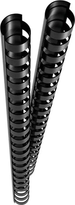 Attēls no Genie GENIE Spiralbinderücken 12mm schwarz 25 Stk
