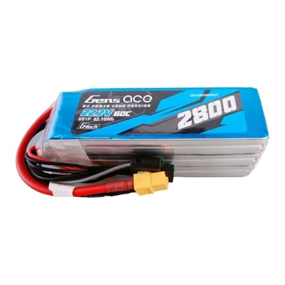 Picture of Gens Ace Akumulator Gens ace G-Tech 2800mAh 22.2V 60C 6S1P Lipo z konektorem XT60 plug