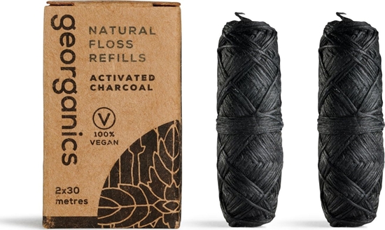 Picture of Georganics Ni dentystyczna Refill z wglem naturalna 30mx2