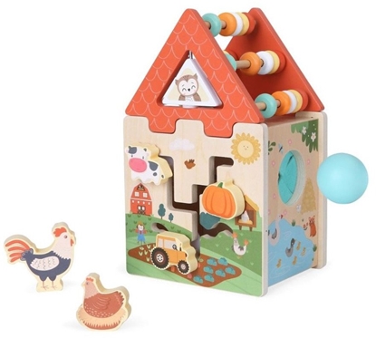 Attēls no Gerardo's Toys koka aktivitu kubs ferma  18m+ GT61242 GT61242 (4743345612427)