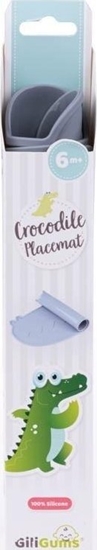 Picture of Gili Gums Podkadka silikonowa Krokodyl szara