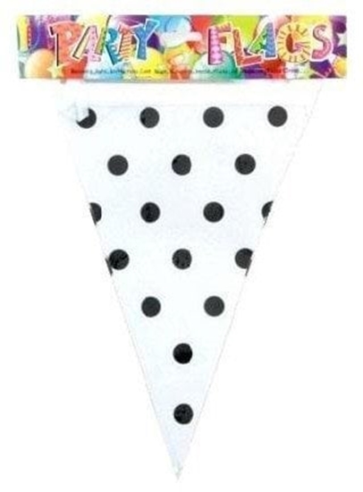 Picture of Girlanda flagi w kropki biaa 27.5cmx6m