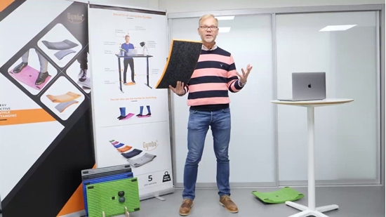 Изображение Gymba -aktivointilauta ja hierontapallot, sininen