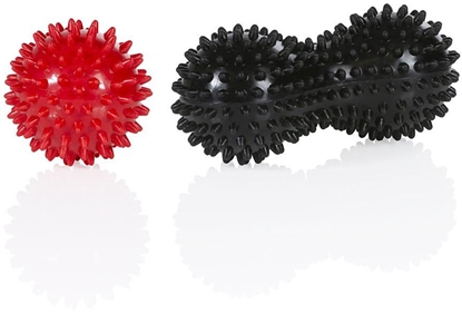 Изображение Gymstick Masainiai kamuoliukai Gymstick Spikey, raudona-juoda