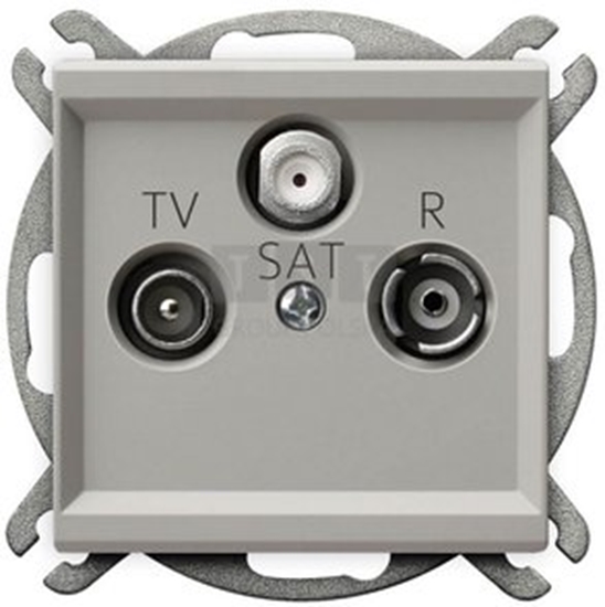 Изображение Gniazado RTV-SAT kocowe Ospel Sonata GPA-RS/m/82 IP20 kaszmir